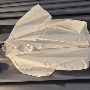 NWT Cambridge no sz tag p2p 26 3/4" 2XL 17 2 half sleeve Button down shirt